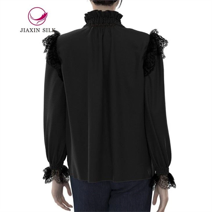 Pure Silk Blouse With  Lace
